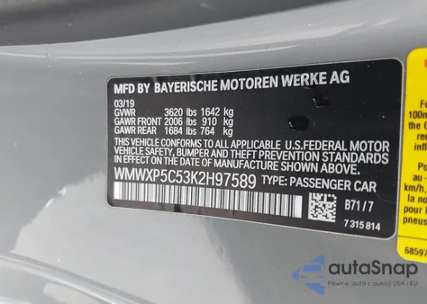 2019 Mini Hardtop Cooper из США, поврежденный, VIN WMWXP5C53K2H97589